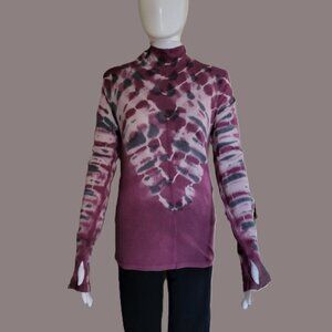 We the Free Psychedelic Tie Dye Turtleneck - medium